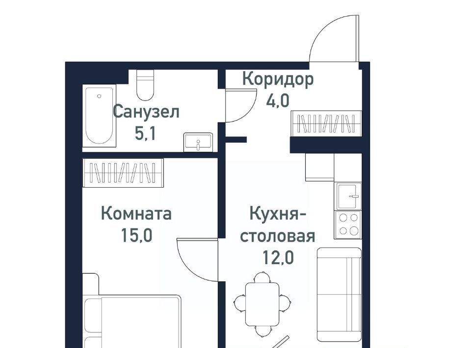 квартира р-н Сосновский п Пригородный ул Ласковая 5 Кременкульское с/пос фото 1