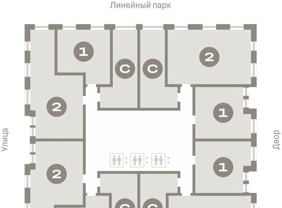 квартира г Тюмень р-н Калининский ЖК «Октябрьский на Туре» фото 2