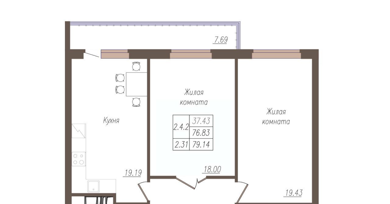 квартира г Орел р-н Советский ул Генерала Родина 66ак/1 фото 1