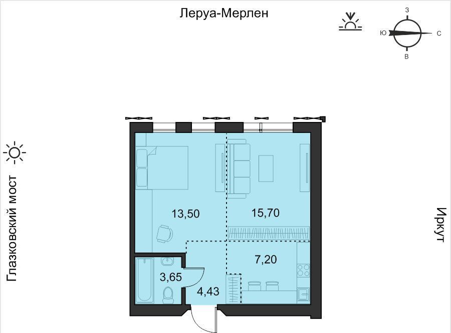 квартира г Иркутск р-н Свердловский ул Набережная Иркута 23 Затон кв-л фото 1