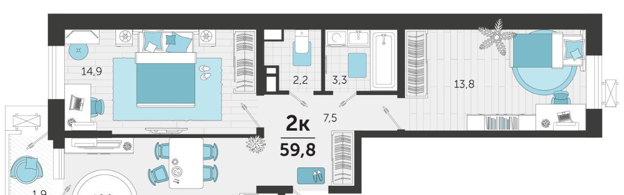 квартира г Краснодар р-н Карасунский ул Автолюбителей 1г/4 фото 1