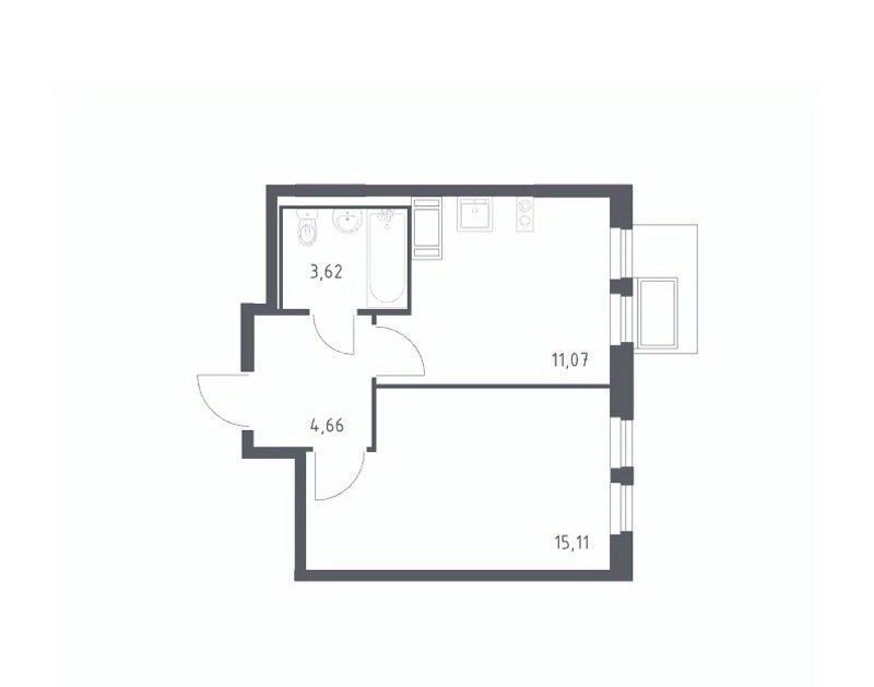 квартира г Видное ЖК Горки Парк к 4. 1, Зябликово фото 1