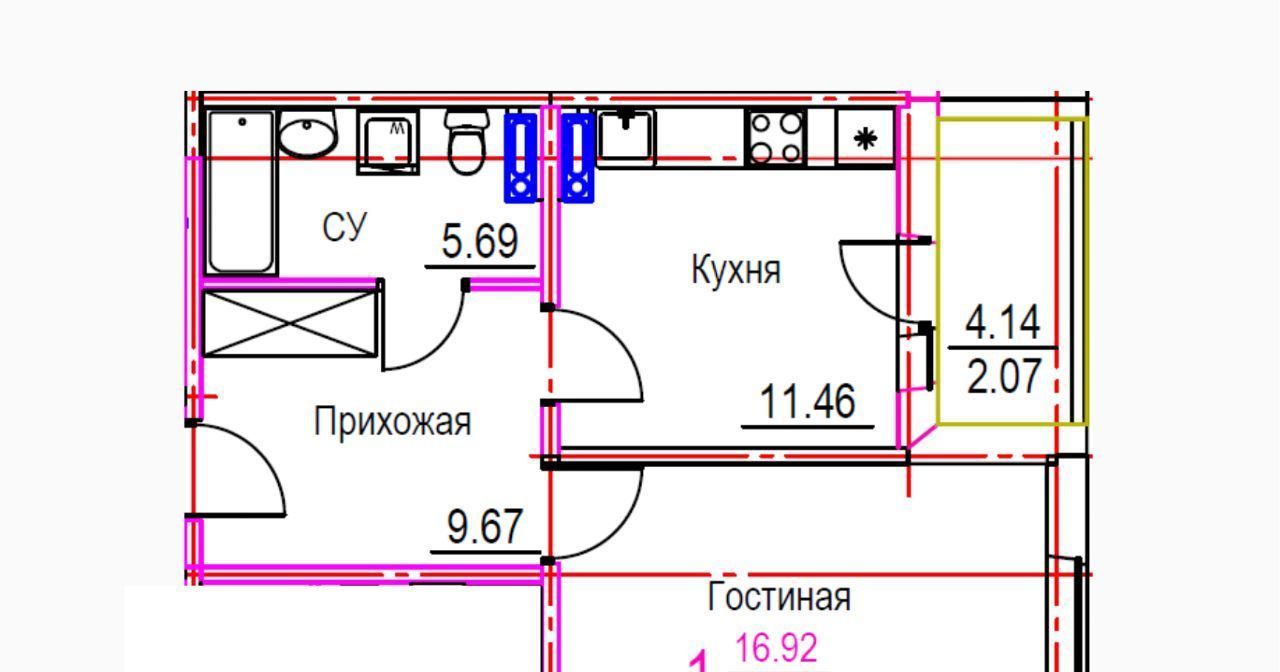 квартира г Ульяновск р-н Ленинский ЖК Панорама Искра мкр фото 1