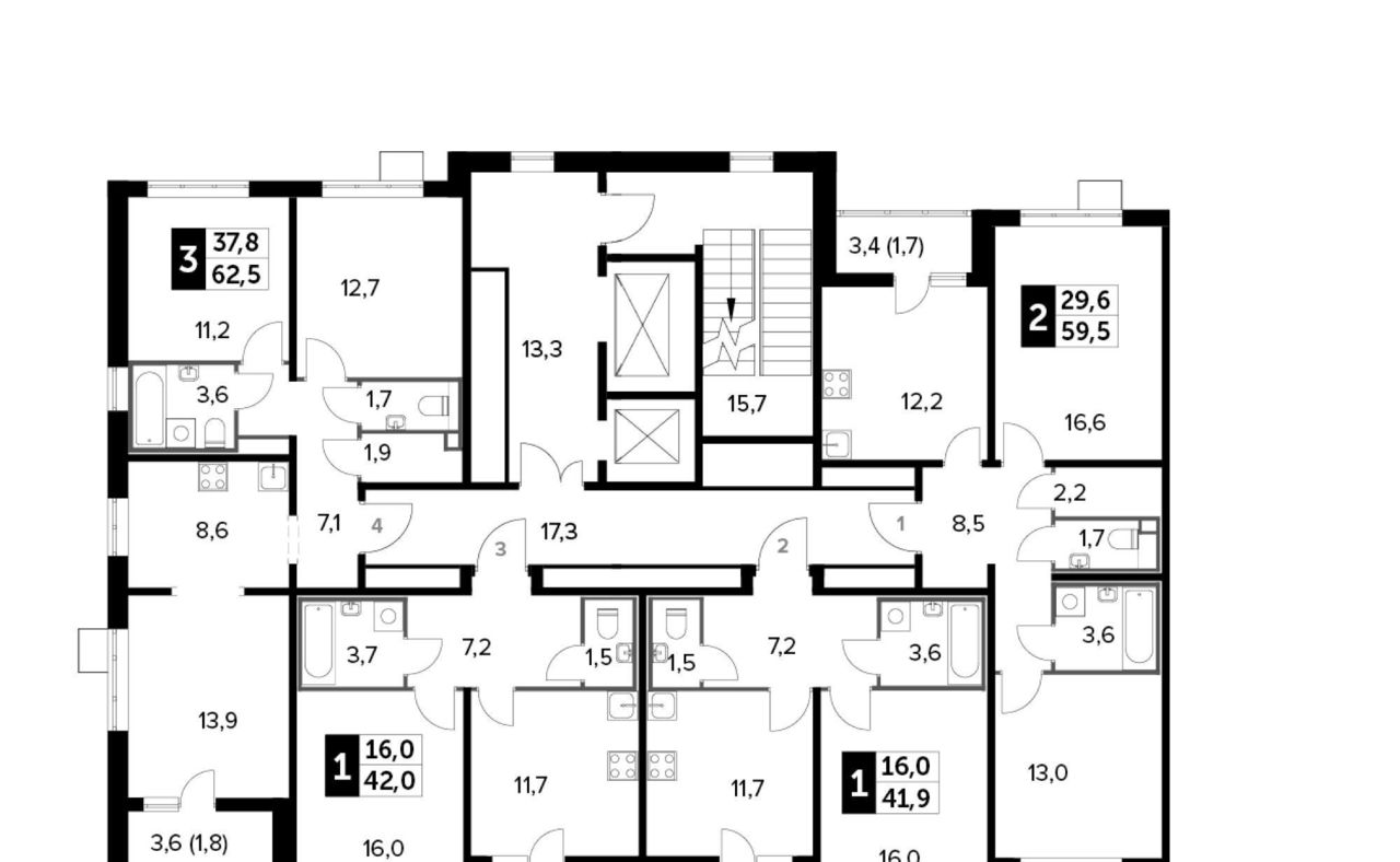 квартира г Москва метро Некрасовка ЖК 1-й Лермонтовский к 3. 1, Московская область, Люберцы фото 2