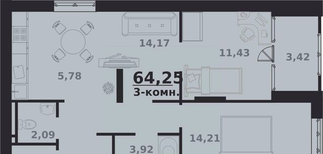 р-н Заволжский Новый Город 4 17-й кв-л фото