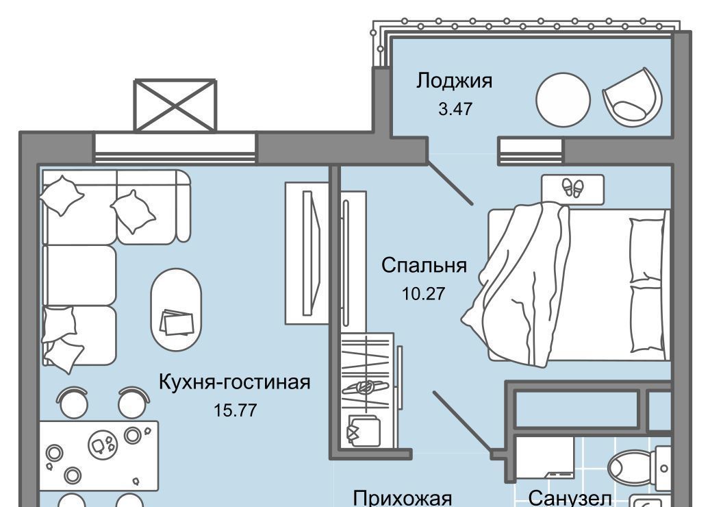 квартира г Ульяновск р-н Заволжский Новый Город ЖК Юлла 10-й кв-л фото 1