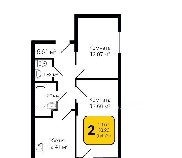 квартира г Воронеж р-н Коминтерновский ул Антонова-Овсеенко 35с фото 1