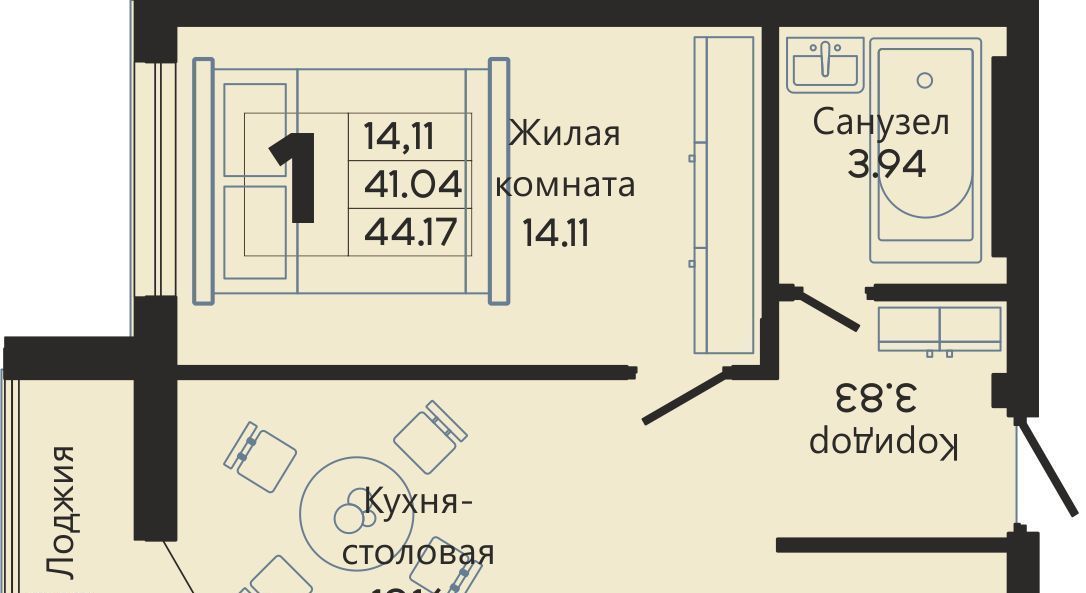 квартира г Калининград р-н Ленинградский ул Закатная 29к/2 фото 1