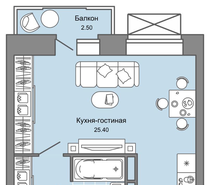 квартира г Пермь р-н Дзержинский ул Дзержинского 31а фото 1