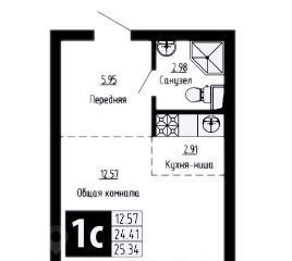 квартира г Краснодар п Пригородный ул Сочинская 1 муниципальное образование фото 1