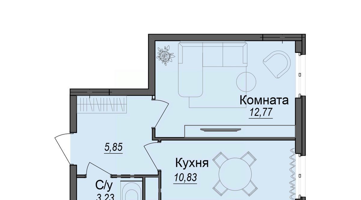 квартира г Волгоград р-н Тракторозаводский ул Тракторостроителей 27/1 фото 1