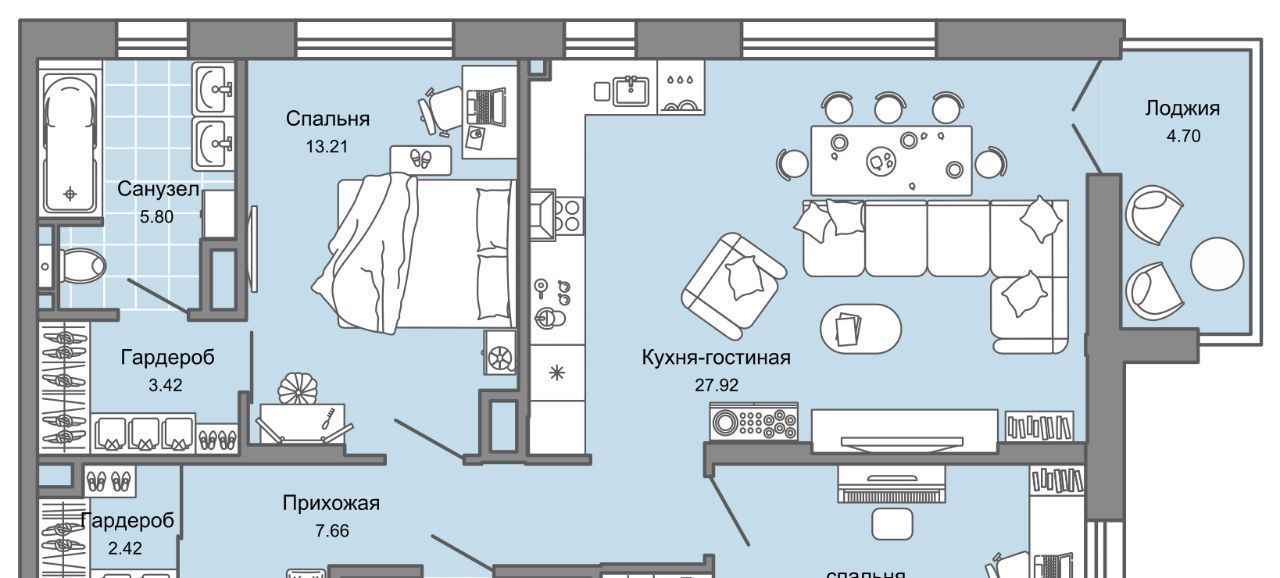 квартира г Екатеринбург п Широкая Речка Чкаловская ЖК «Лес» фото 1