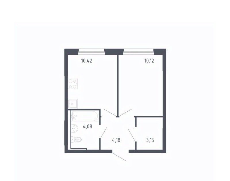 квартира г Тюмень р-н Ленинский ЖК «Чаркова 72» 1/3 фото 1