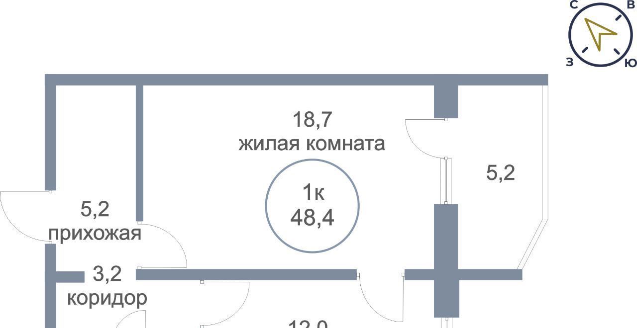 квартира городской округ Солнечногорск д Голубое б-р Парковый 2к/1 Нахабино фото 1