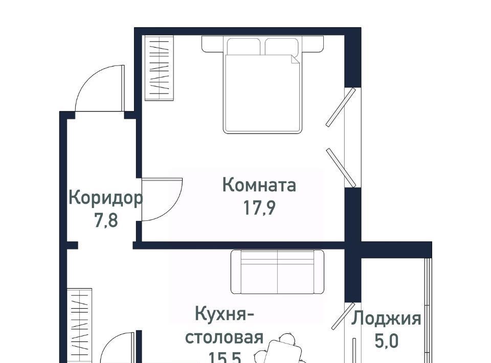 квартира р-н Сосновский п Западный Кременкульское с/пос, ул. Имени Младшего Сержанта Сухарева, 4 фото 1