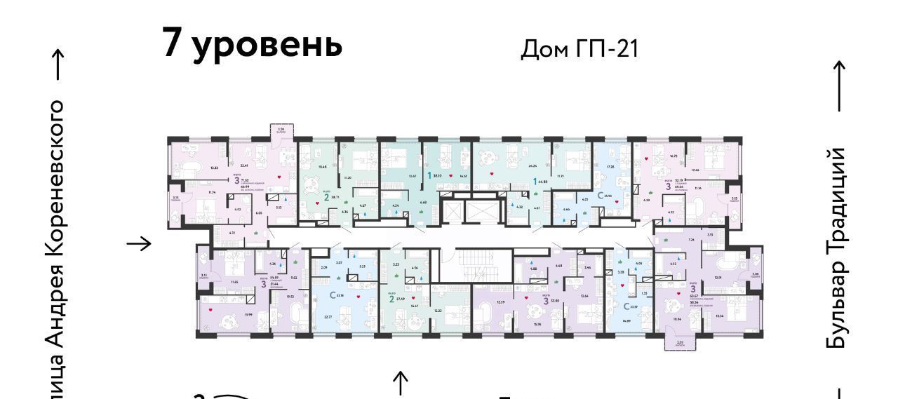 квартира г Тюмень р-н Калининский ул Андрея Кореневского 3 фото 2