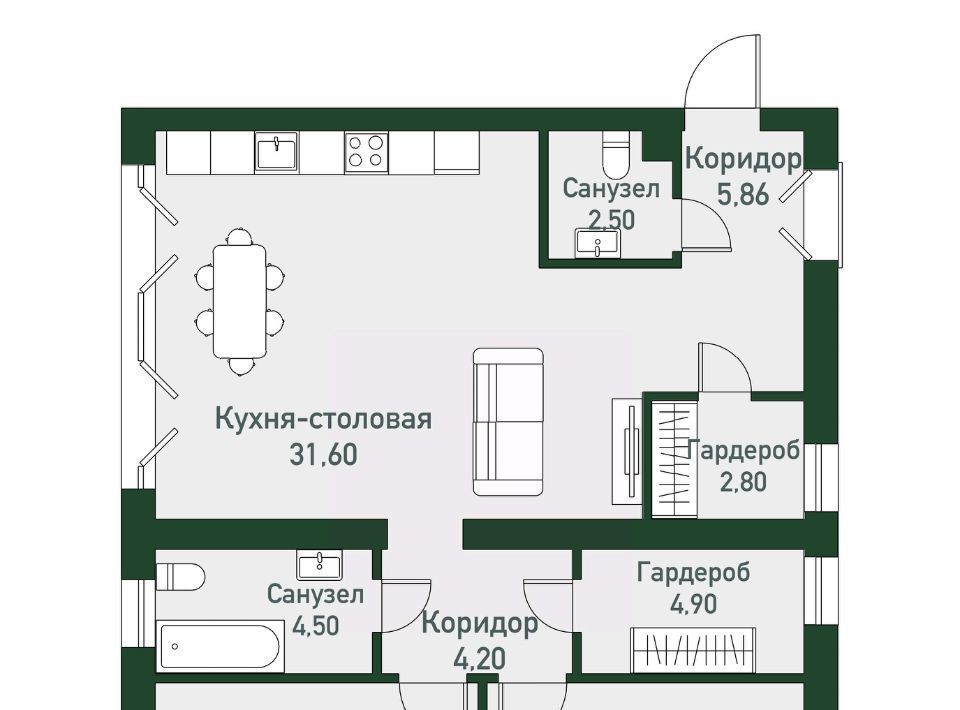 квартира п Западный р-н мкр Привилегия ул Спортивная 20 Кременкульское с/пос фото 1