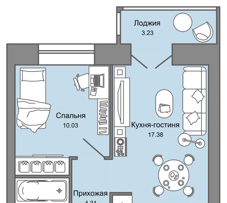 квартира г Ульяновск р-н Заволжский Новый Город ЖК Центрополис 4 Центральный кв-л фото 1