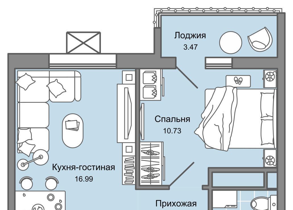 квартира г Ульяновск р-н Заволжский Новый Город ЖК Юлла 10-й кв-л фото 1