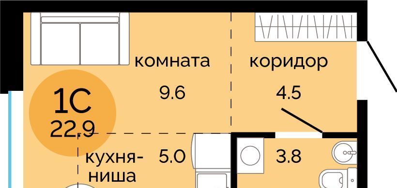 квартира г Пермь р-н Свердловский Краснова ЖК Красное яблоко фото 1