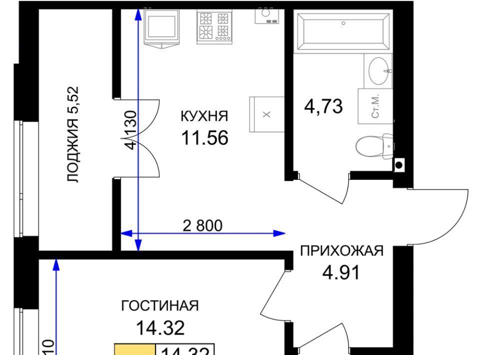 квартира р-н Гурьевский г Гурьевск ЖК «Включи» фото 1