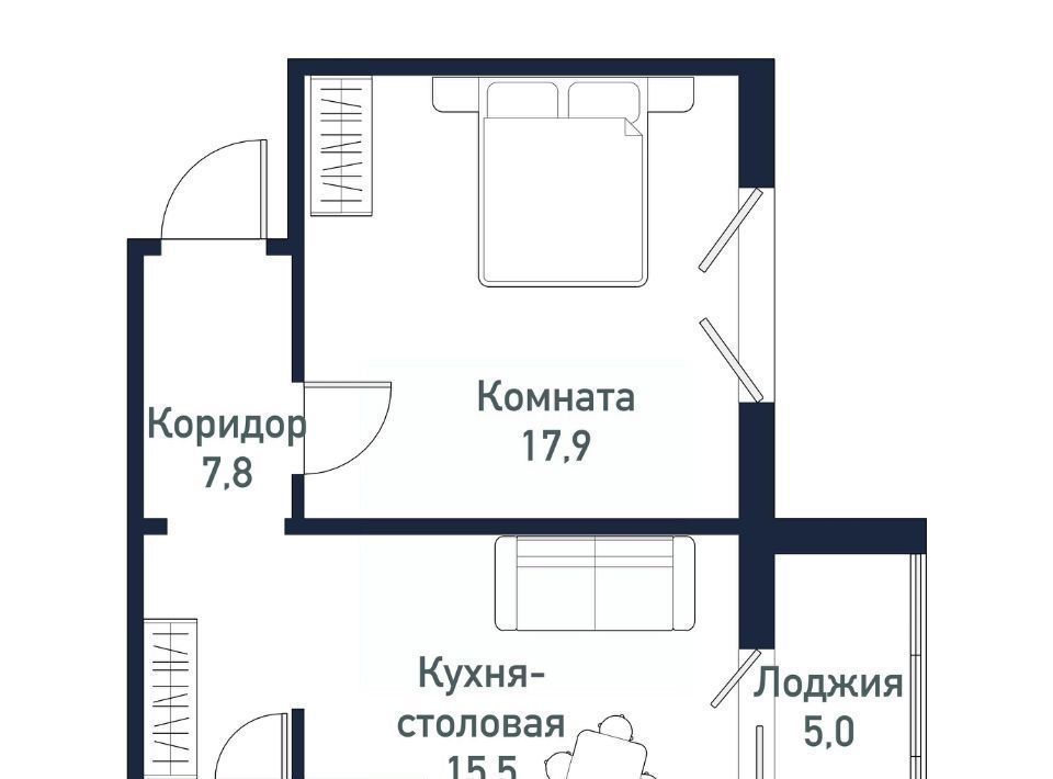 квартира р-н Сосновский п Западный Кременкульское с/пос, ул. Имени капитана Ефимова, 3 фото 1