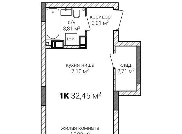 квартира г Нижний Новгород Горьковская ЖК Зенит-2 фото 1