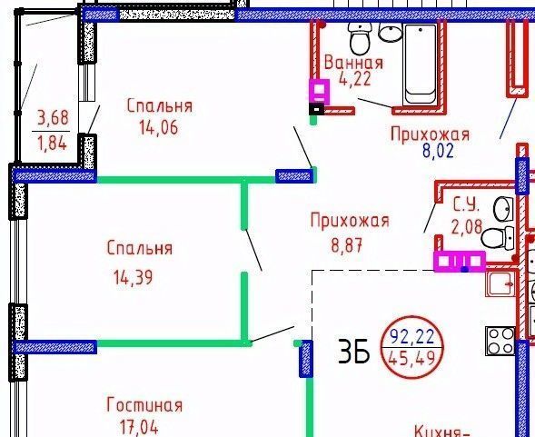 квартира г Тольятти р-н Центральный ул Советская 60а фото 1