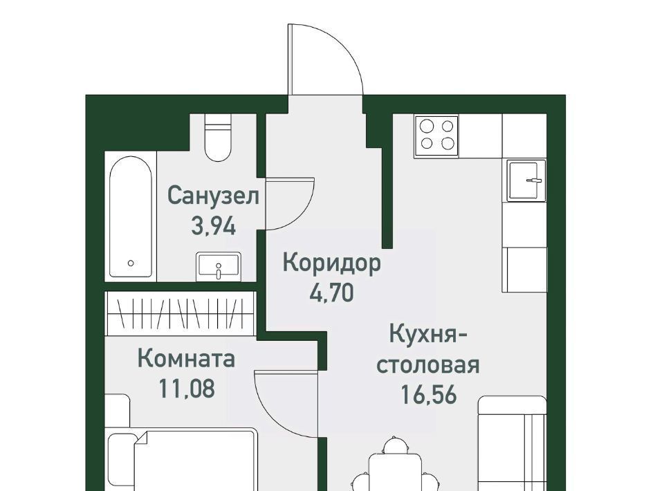 квартира р-н Сосновский п Западный р-н мкр Привилегия Кременкульское с/пос фото 1