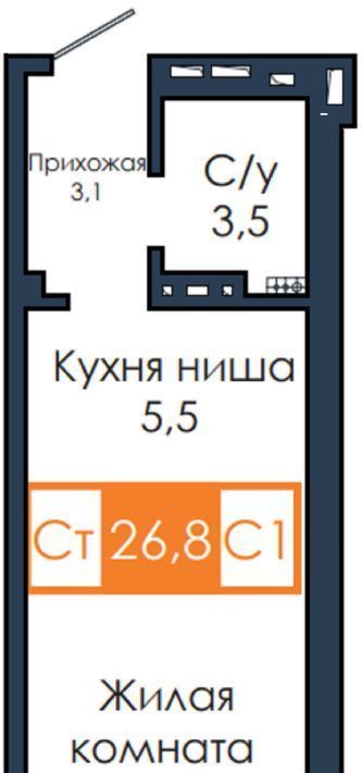 квартира г Красноярск р-н Советский Солнечный жилрайон, 5-й мкр фото 1