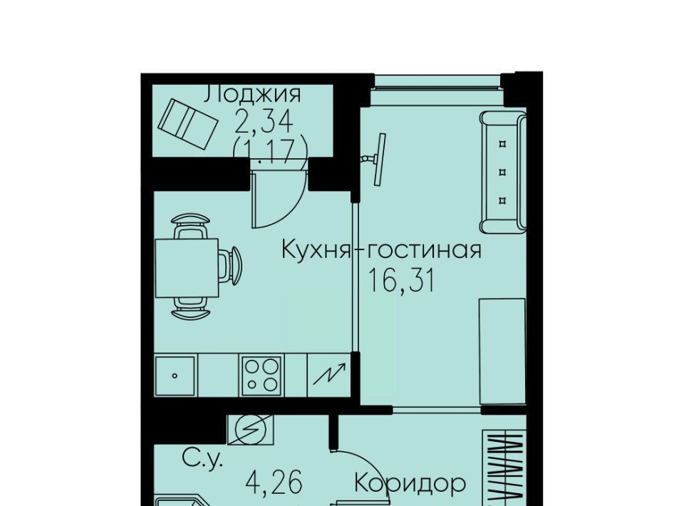 квартира р-н Всеволожский г Кудрово ЖК Айди Кудрово 4 Улица Дыбенко, Заневское городское поселение фото 1