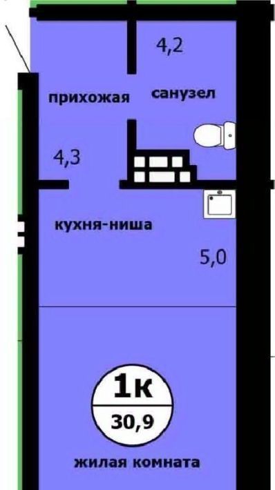 квартира г Красноярск р-н Ленинский Завода СК, Садоводческое товарищество Химик фото 1