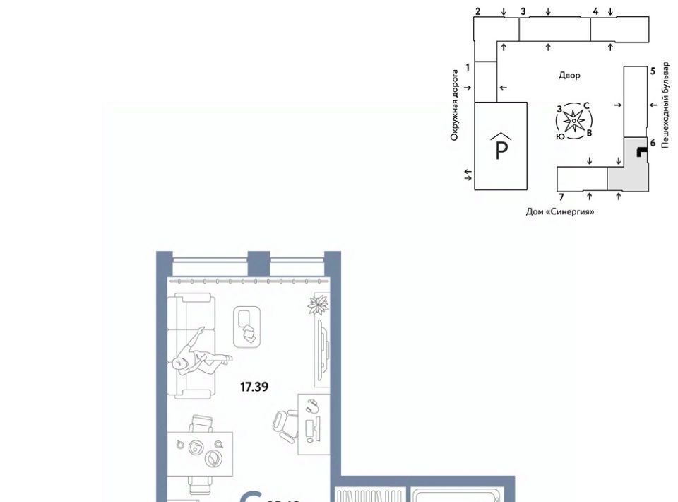 квартира г Тюмень р-н Калининский ул Интернациональная 199к/10 фото 1