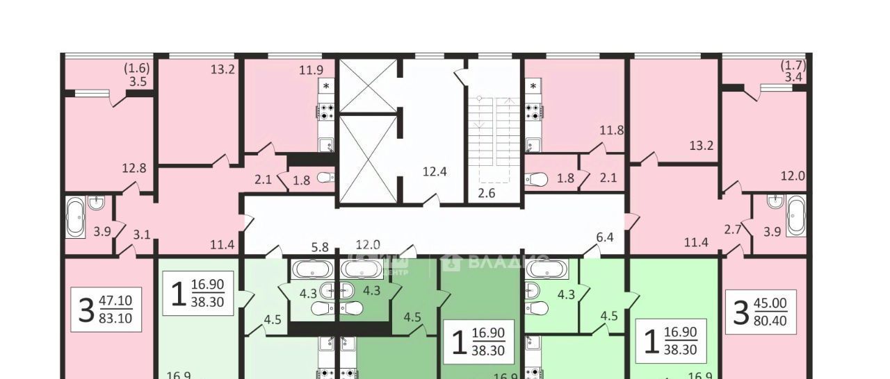 квартира г Воронеж р-н Центральный ул Загоровского 2/1 фото 12