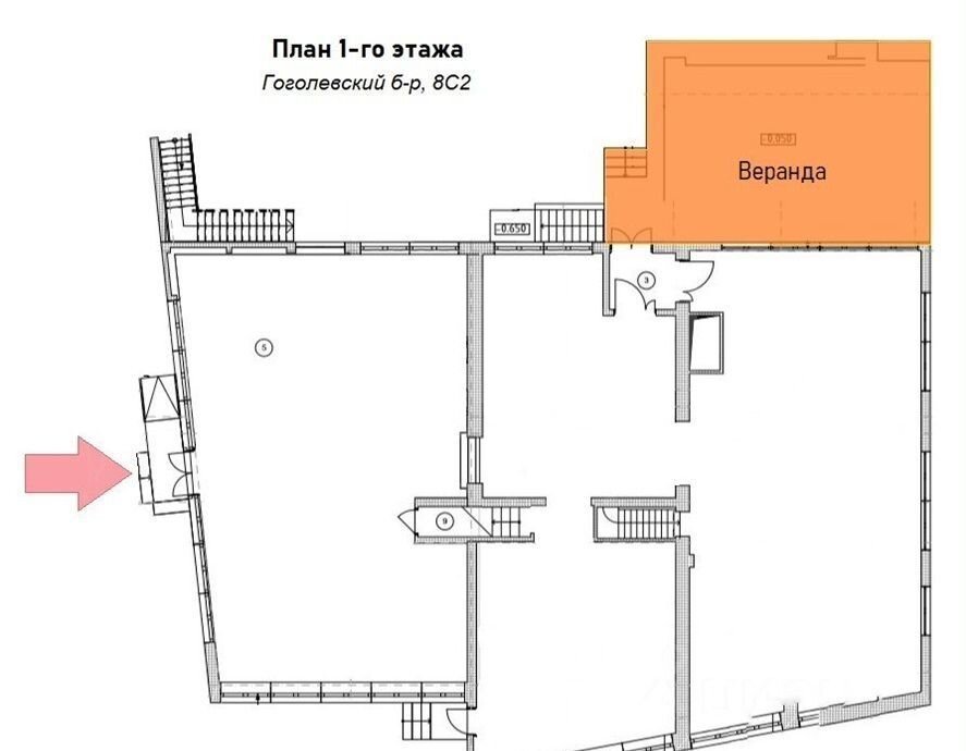 офис г Москва метро Кропоткинская б-р Гоголевский 8с/2 фото 11