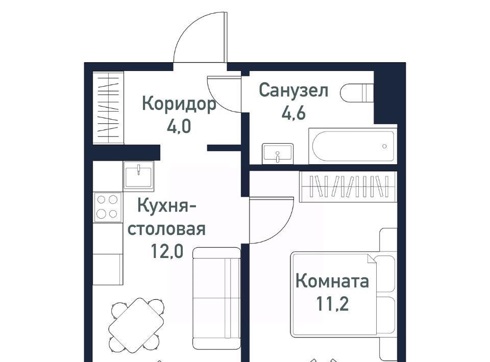 квартира р-н Сосновский п Западный р-н мкр Притяжение Кременкульское с/пос, 7-й кв-л фото 1