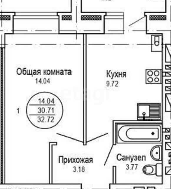 квартира г Йошкар-Ола с Семеновка ул Молодежная 15 городской округ Йошкар-Ола фото 6