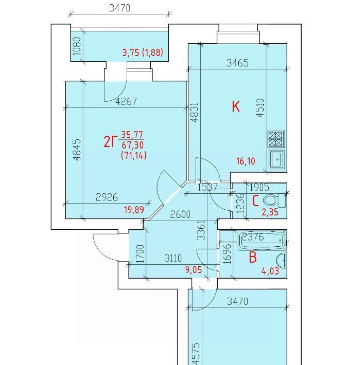 квартира г Череповец р-н Зашекснинский 108-й микрорайон фото 1