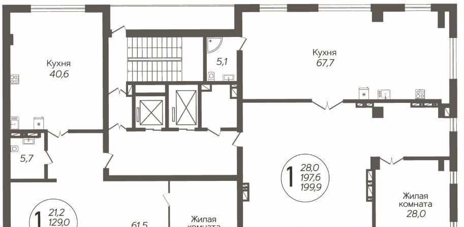 квартира г Краснодар р-н Западный ул. Николая Кондратенко, 8 фото 2