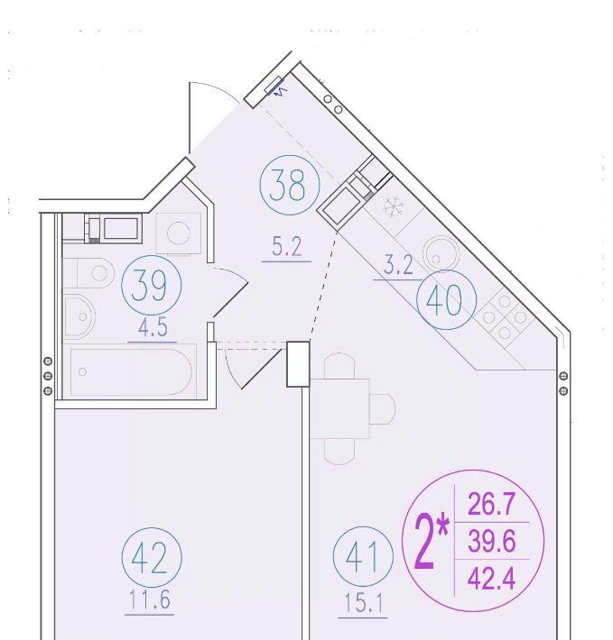 квартира г Ростов-на-Дону р-н Советский ул Благодатная 164 фото 2