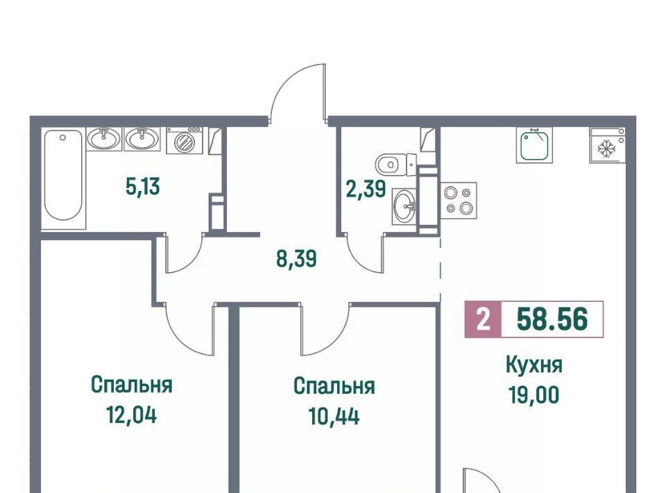 квартира р-н Всеволожский г Мурино ЖК «Фотограф» Девяткино фото 1