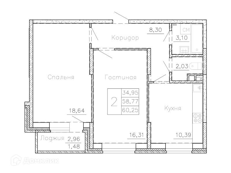 квартира р-н Семилукский г Семилуки ул Чайковского 7/1 фото 1