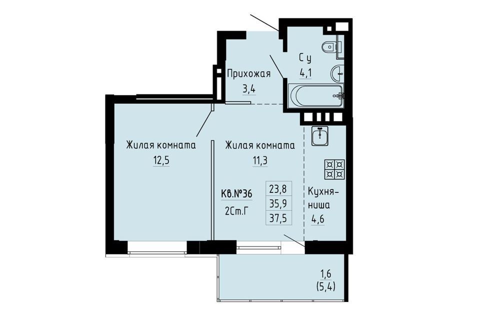 квартира г Новосибирск ул Ляпидевского 5 городской округ Новосибирск фото 1