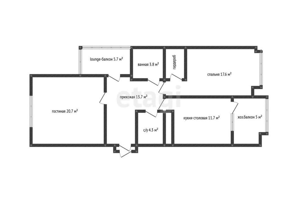 квартира г Краснодар ул 1-го Мая 91 муниципальное образование Краснодар фото 9