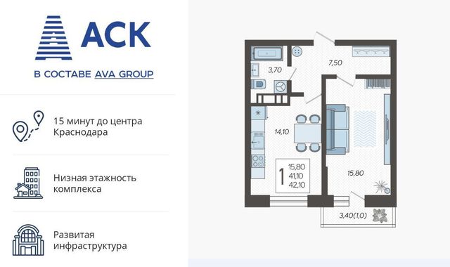 р-н Прикубанский микрорайон 9-й километр фото