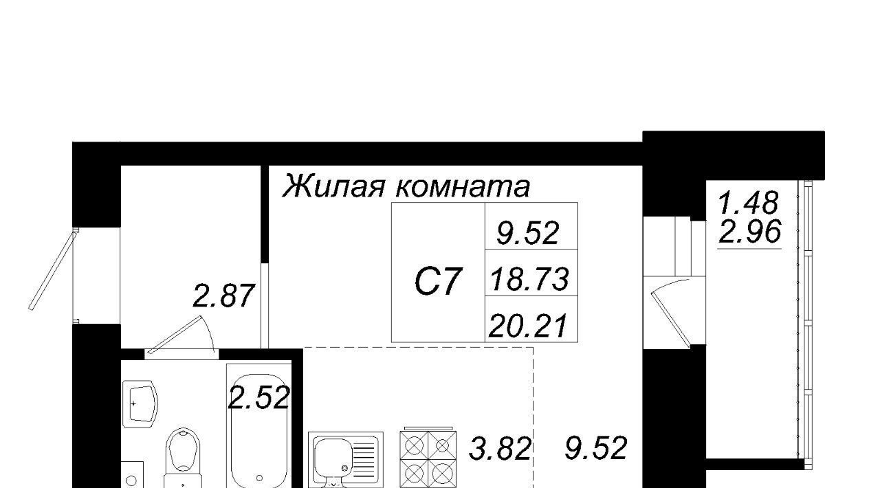 квартира р-н Зеленодольский с Осиново ул М.Ф.Гайсина Осиновское с/пос, Авиастроительная, с 6 фото 1