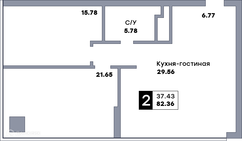 квартира г Самара ул Мичурина 1 городской округ Самара фото 1