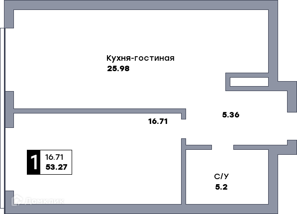 квартира г Самара ул Мичурина 1 городской округ Самара фото 1