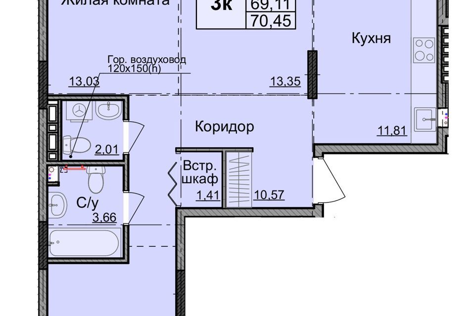 квартира г Ижевск ул Кунгурцева Е.М. 45 городской округ Ижевск фото 1