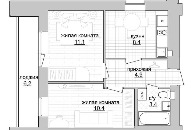 квартира дом 12 городской округ Нижний Новгород фото